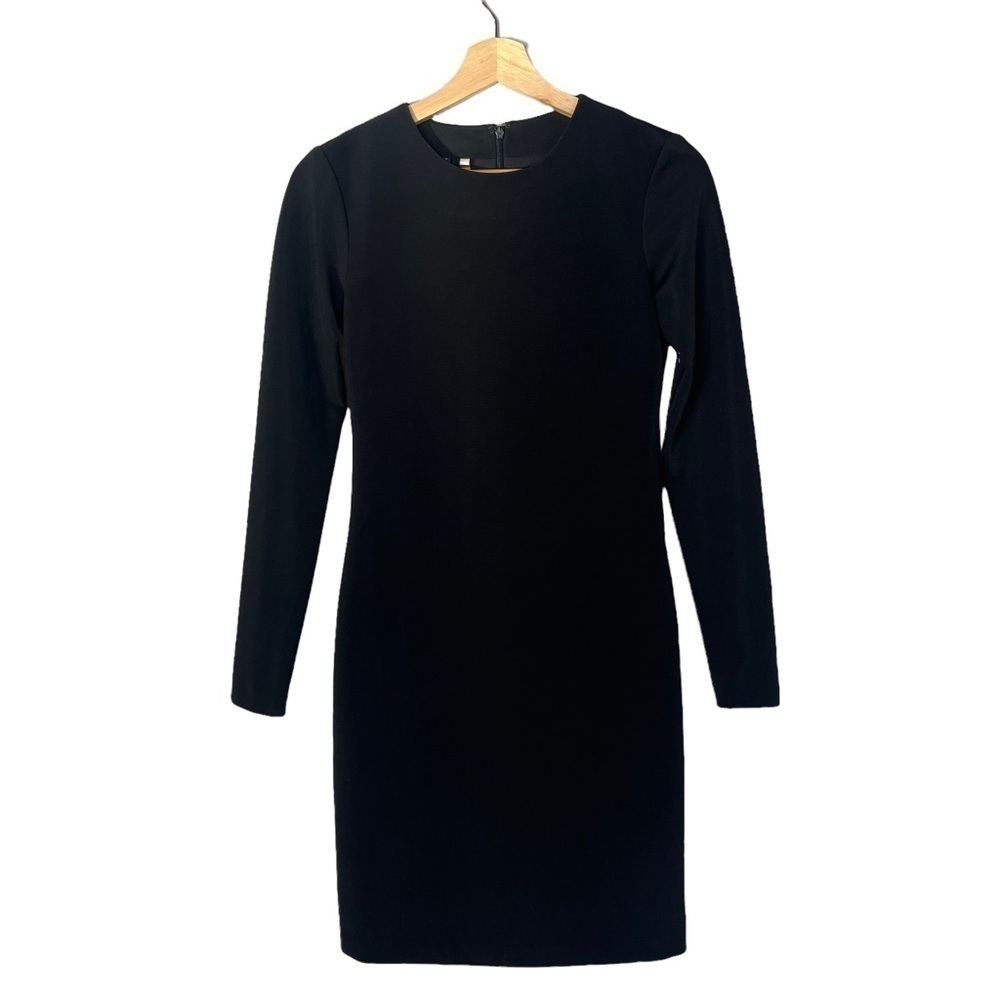 Anthropologie 4C 4 Collective Black Long Sleeve Sheath Mini Dress 0